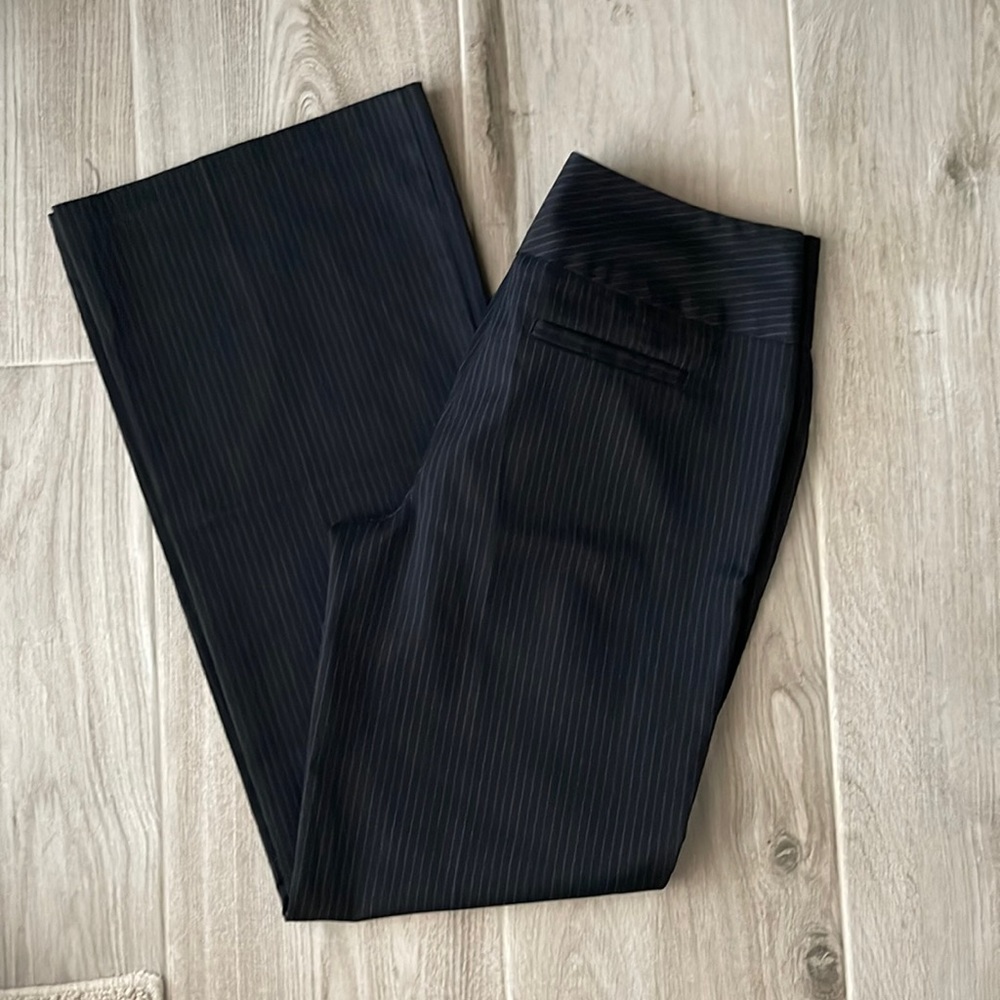 Pinstriped dress pants